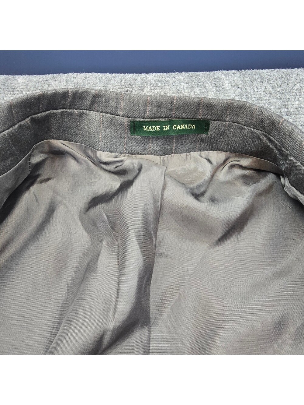 Lauren Ralph Lauren Gray Pinstripe Sport Coat Men's Estimated 40 - Picture 3 of 10